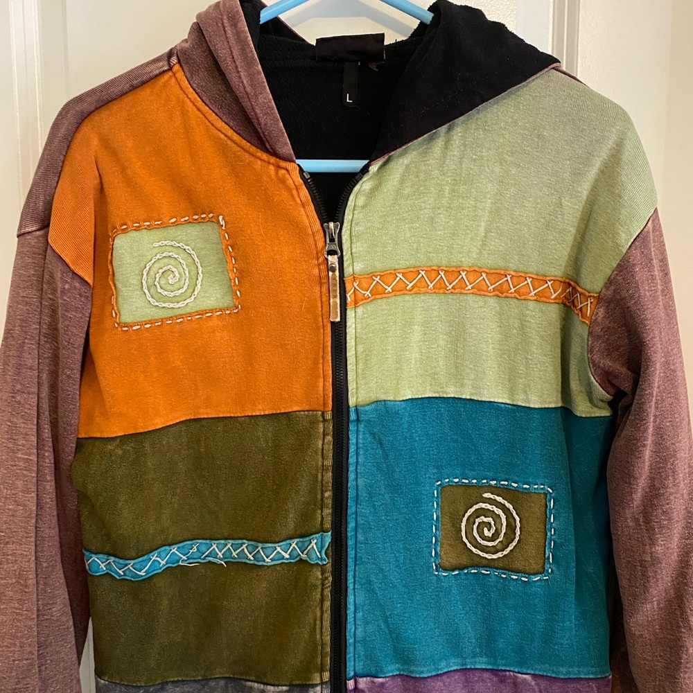 Kyber Outerwear Patchwork Fleece Lined Jacket - image 4